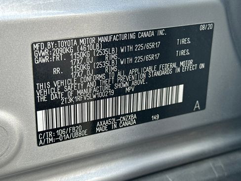 Certified 2020 Toyota RAV4 LE w/ All Weather Liner Package FWD image 28