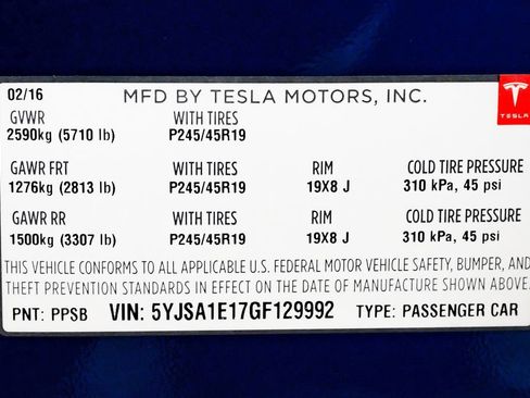 Used 2016 Tesla Model S 70 image 61