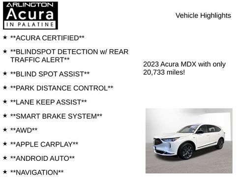 Certified 2023 Acura MDX A-Spec AWD/4WD image 7