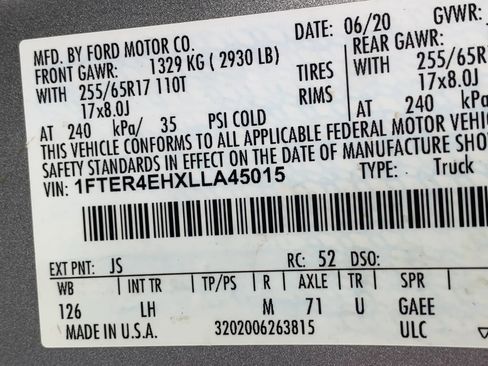 Used 2020 Ford Ranger XLT w/ Equipment Group 301A Mid RWD image 35