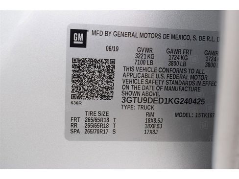 Used 2019 GMC Sierra 1500 SLT w/ SLT Convenience Package image 47