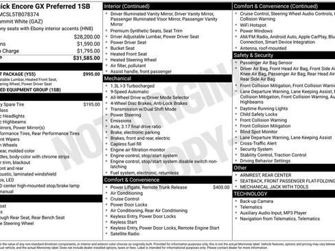 New 2026 Buick Encore GX Preferred w/ Comfort Package image 26