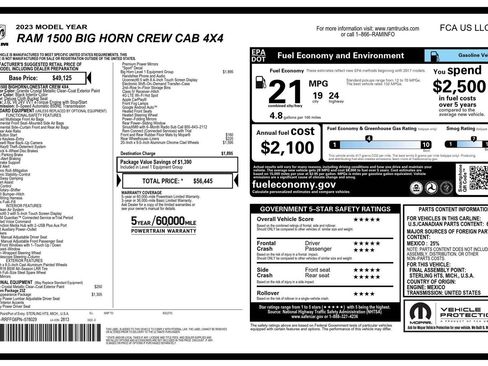 Used 2023 RAM 1500 Big Horn AWD/4WD image 4