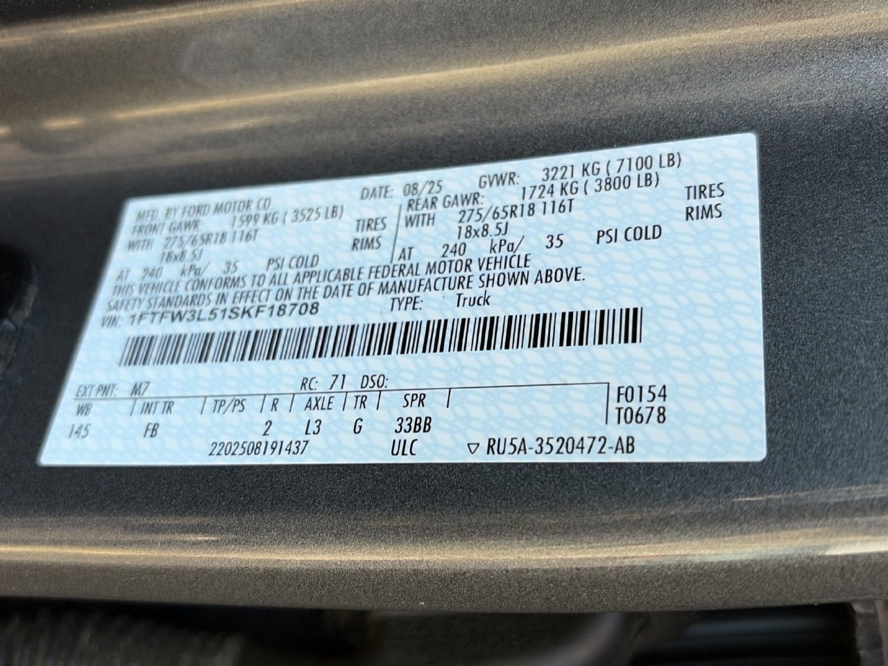 Certified 2025 Ford F150 XLT w/ Equipment Group 302A MID AWD/4WD image 32
