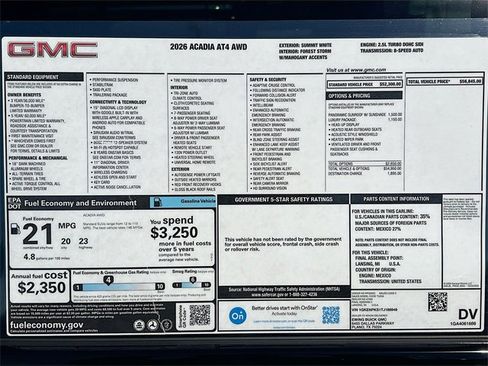 New 2026 GMC Acadia AT4 w/ Luxury Package image 21