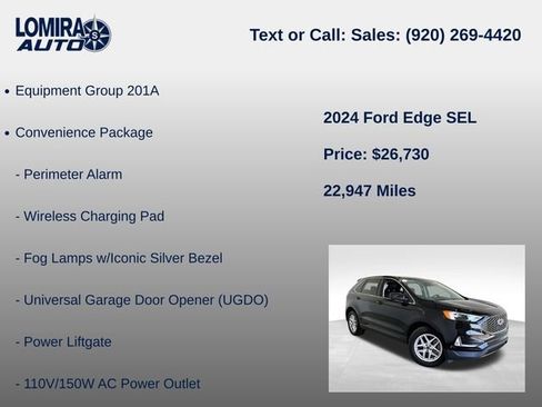 Used 2024 Ford Edge SEL w/ Convenience Package AWD/4WD image 8