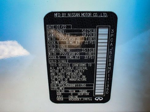 Used 2022 INFINITI QX50 Sensory image 14