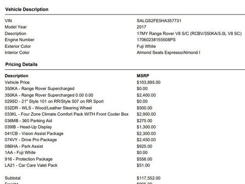 Used 2017 Land Rover Range Rover Supercharged image 4