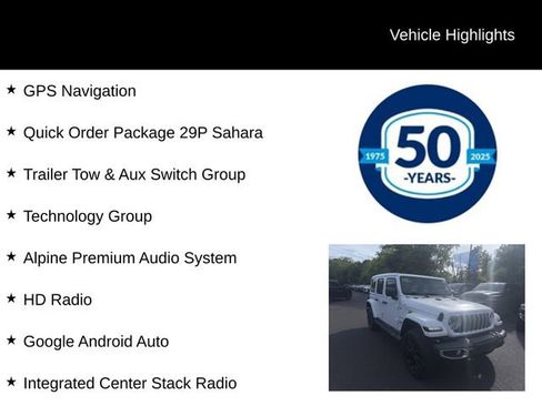 Used 2024 Jeep Wrangler Unlimited Sahara w/ Technology Group AWD/4WD image 5
