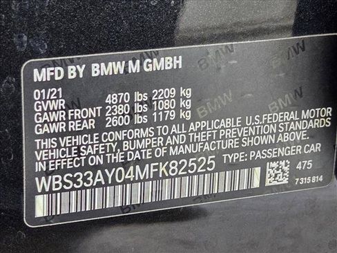 Used 2021 BMW M3 Competition w/ M Carbon Exterior Package RWD image 24