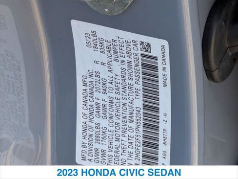 Certified 2023 Honda Civic Sport image 26
