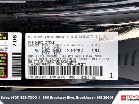 New 2026 Toyota Tacoma SR RWD image 7