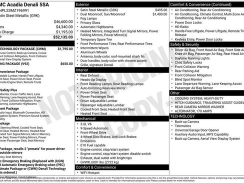 Used 2021 GMC Acadia Denali w/ Denali Technology Package FWD image 7
