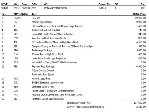 New 2026 Porsche Cayenne image 6