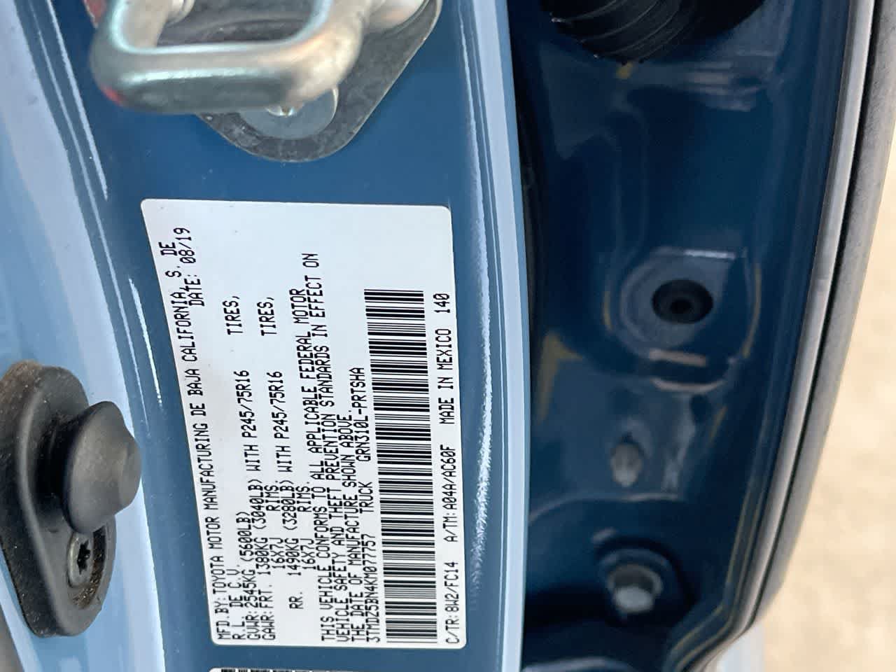 Certified 2019 Toyota Tacoma SR5 AWD/4WD image 27