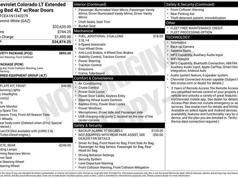 Used 2022 Chevrolet Colorado LT w/ Fleet Safety Package AWD/4WD image 31