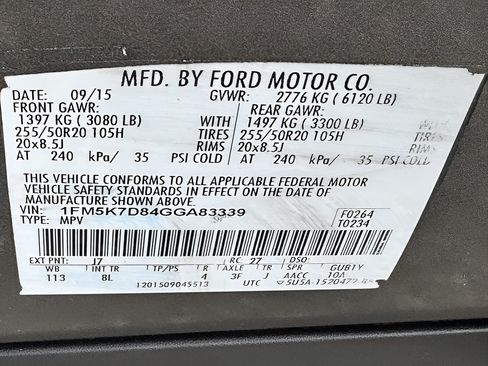 Used 2016 Ford Explorer XLT w/ Equipment Group 201A FWD image 42
