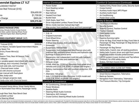 Used 2016 Chevrolet Equinox LT w/ Convenience Package image 2