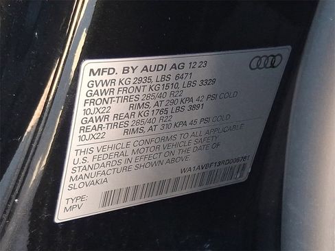 Used 2024 Audi Q8 Premium w/ Black Optic Package image 27