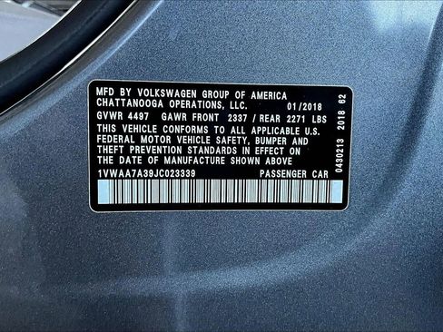 Used 2018 Volkswagen Passat 2.0T S w/ Driver Assistance Package image 16