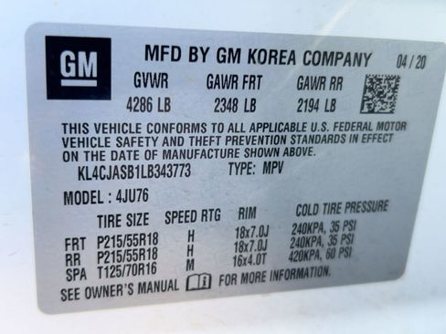 Certified 2020 Buick Encore Preferred image 20