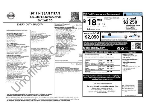 Used 2017 Nissan Titan SV RWD image 33