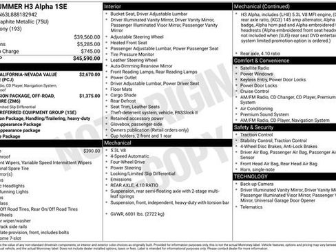 Used 2008 HUMMER H3 Alpha image 34