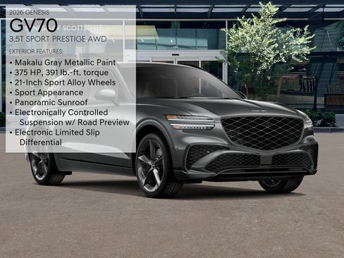 New 2026 Genesis GV70 3.5T Sport Prestige AWD/4WD image 3