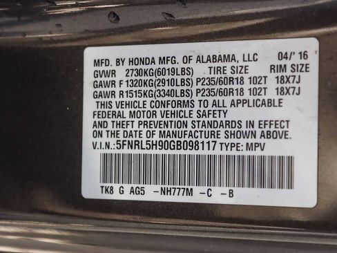 Used 2016 Honda Odyssey Touring image 28