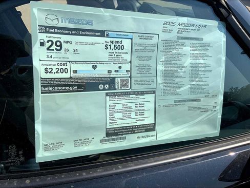 New 2025 MAZDA MX-5 Miata Sport image 18