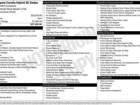 Certified 2025 Toyota Corolla SE FWD image 33