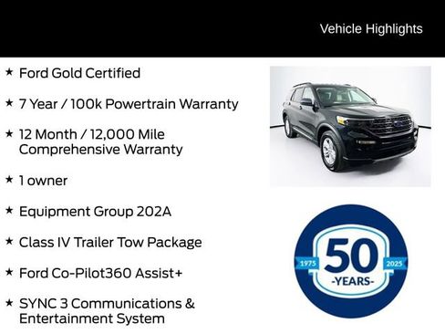 Certified 2023 Ford Explorer XLT w/ Equipment Group 202A image 6