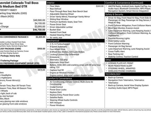 New 2026 Chevrolet Colorado Trail Boss AWD/4WD image 12