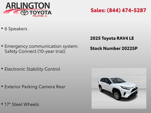 Used 2025 Toyota RAV4 LE AWD/4WD image 4