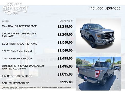 Used 2022 Ford F150 Lariat w/ Max Trailer Tow Package AWD/4WD image 11