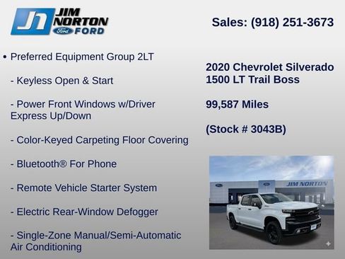 Used 2020 Chevrolet Silverado 1500 LT Trail Boss AWD/4WD image 21