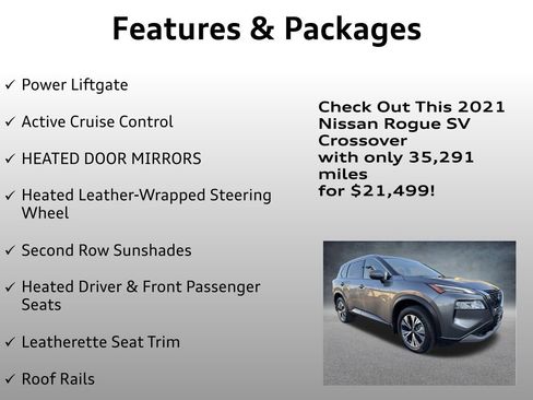 Used 2021 Nissan Rogue SV w/ Premium Package image 16