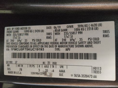 Used 2019 Ford Escape S FWD image 33