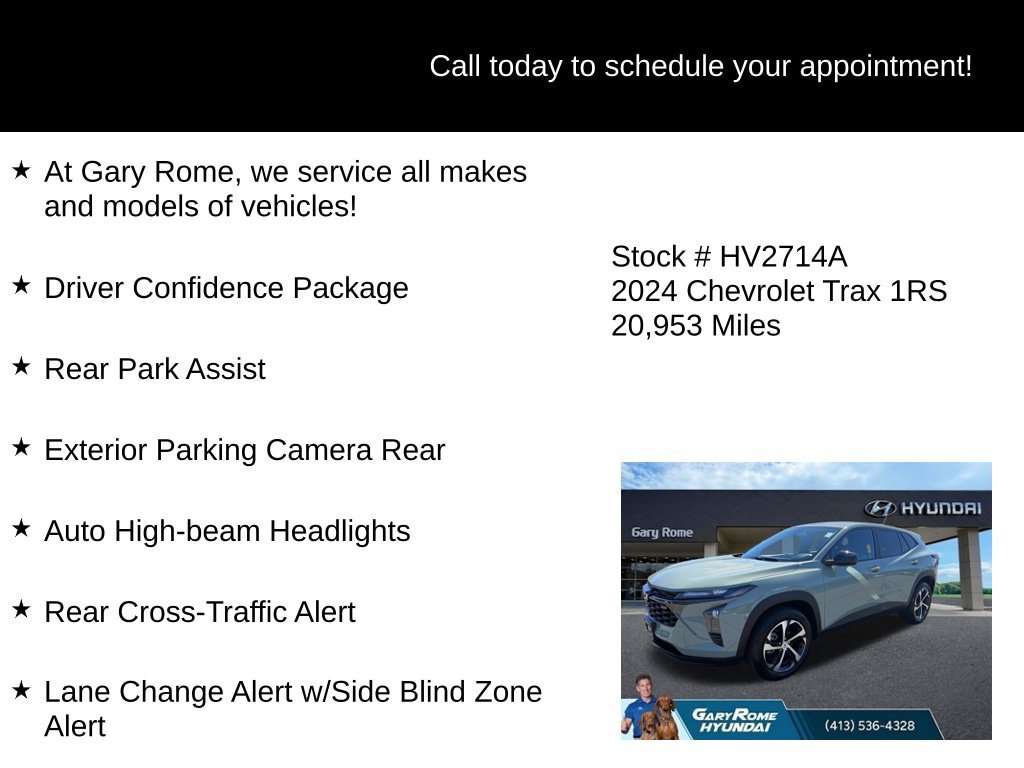 Used 2024 Chevrolet Trax RS w/ Driver Confidence Package FWD image 6