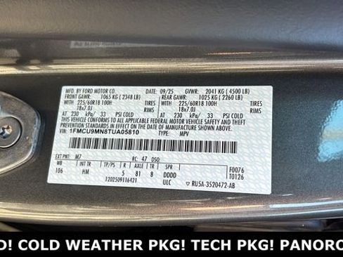 New 2026 Ford Escape ST-Line w/ Tech Pack #1 AWD/4WD image 35