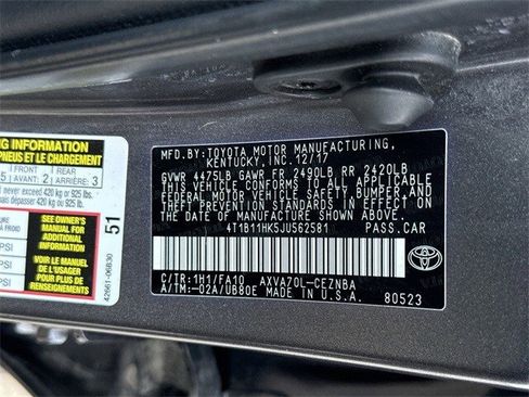 Used 2018 Toyota Camry LE image 31