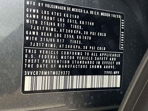 New 2026 Volkswagen Tiguan S FWD image 27