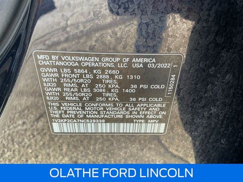 Used 2022 Volkswagen Atlas SE image 18