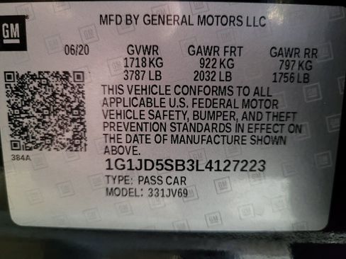 Used 2020 Chevrolet Sonic LT FWD image 33