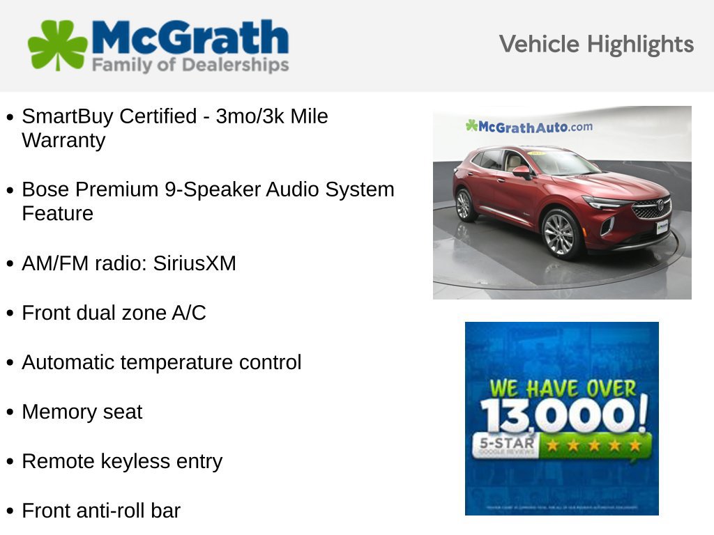 Used 2022 Buick Envision Avenir w/ Technology Package II AWD/4WD image 6