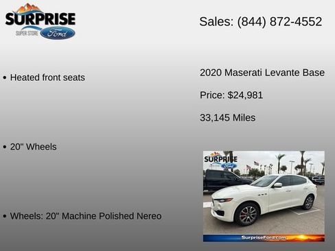 Used 2020 Maserati Levante AWD/4WD image 24