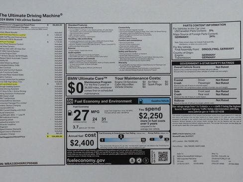 Used 2024 BMW 740i xDrive image 54