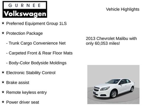Used 2013 Chevrolet Malibu LS w/ Protection Package FWD image 7