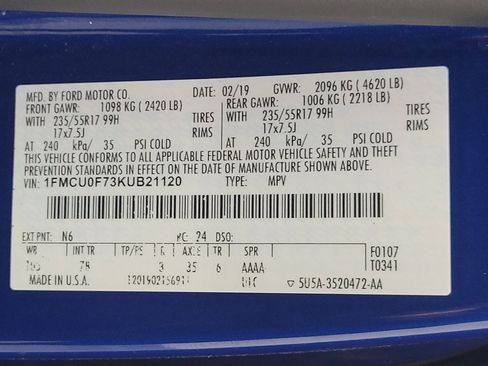 Used 2019 Ford Escape S FWD image 33