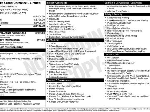 Used 2025 Jeep Grand Cherokee L Limited w/ Black Appearance Package AWD/4WD image 6